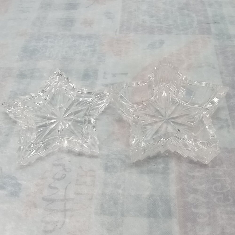 Vintage Glass Star Dish – Crystal Clear Trinket Tray - Picture 4 of 5